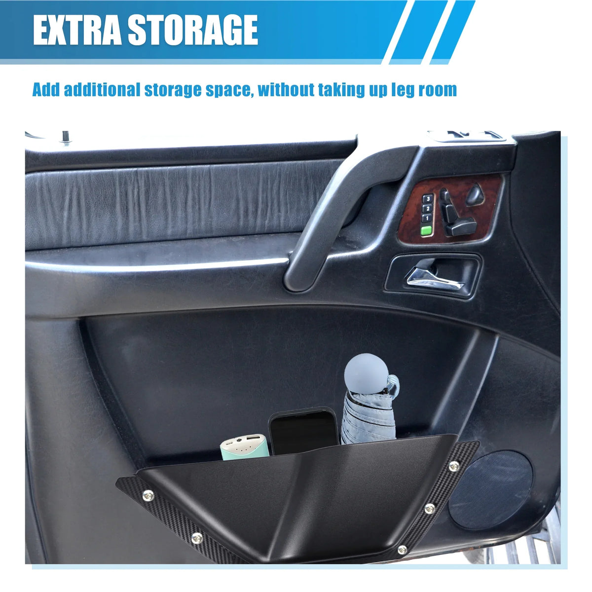 Unique Bargains 1 Pair Front Door Storage Pockets Panels Organizer Box for  Bronco 2021 2022 2/4 Door Accessories