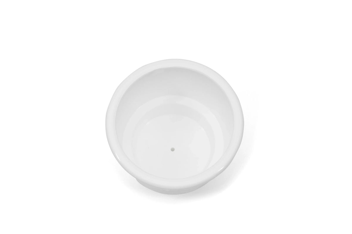 & 4-1/8 Inch O.D.. Red Hound Auto 10 Cup Holders Plastic Pocket Recessed Insert Universal with Drain for craft RV Car Truck Marine Pontoon Motorhome Camper Drop In White 3-1/2 Inch I.D