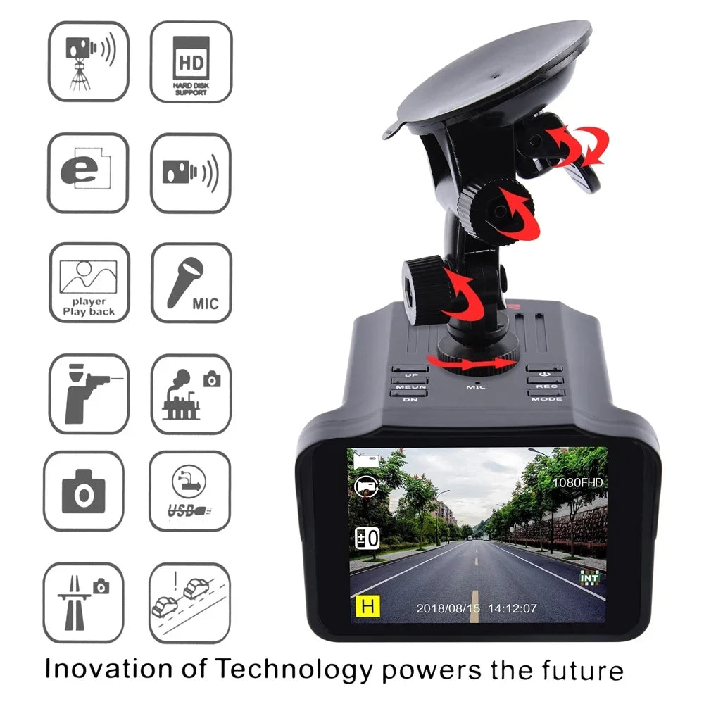 Apexeon Dash Camera,Car Recoer s 1080P Dash Cam Dash Camera Car Camera Recoer s Speed 2-in-1 Car Speed 1080P Radars Speed Car camera DVR Speed 2-in-1 1080P Car Dashboa Camera Car 1080P Cam Car