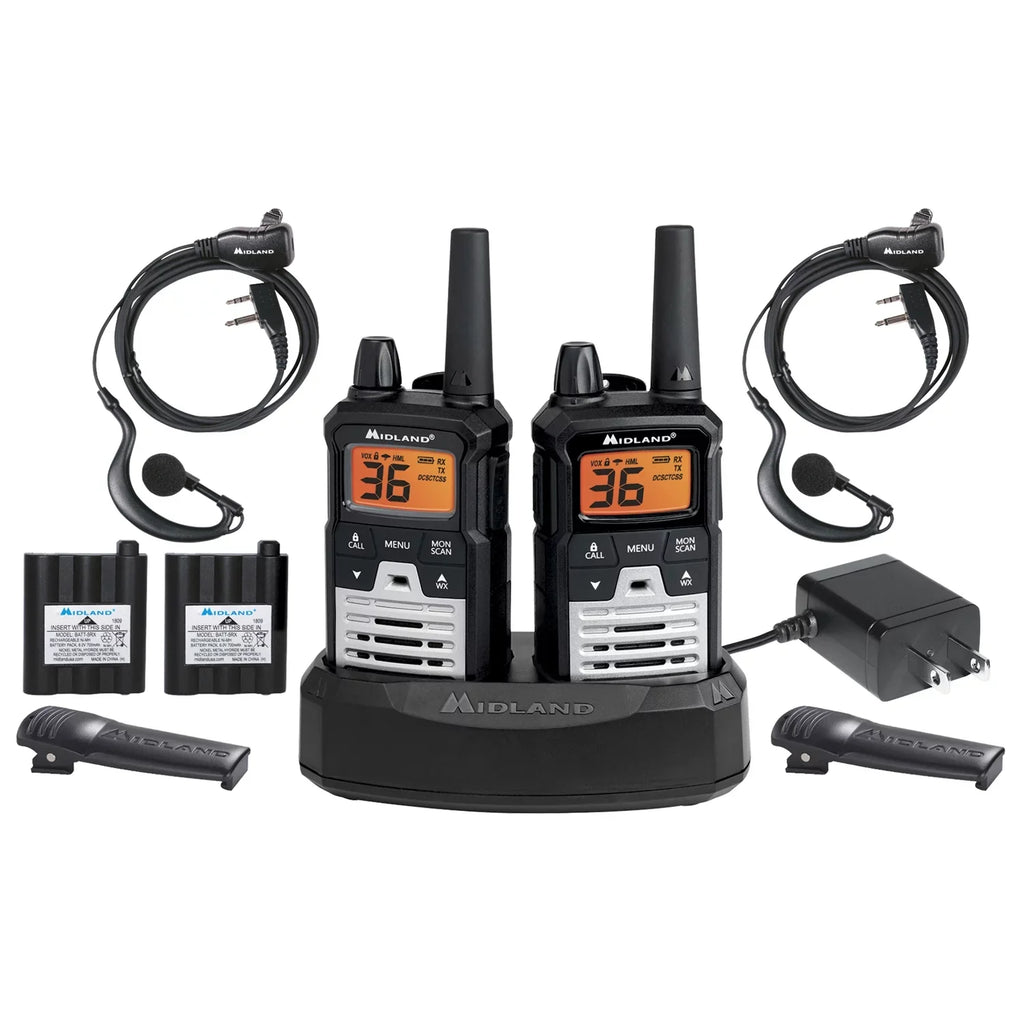 Midland T290VP4 X-TALKER GMRS Long Range Walkie Talkie - Two Way Radio with NOAA elements Scan + Alert and 121 Privacy Codes