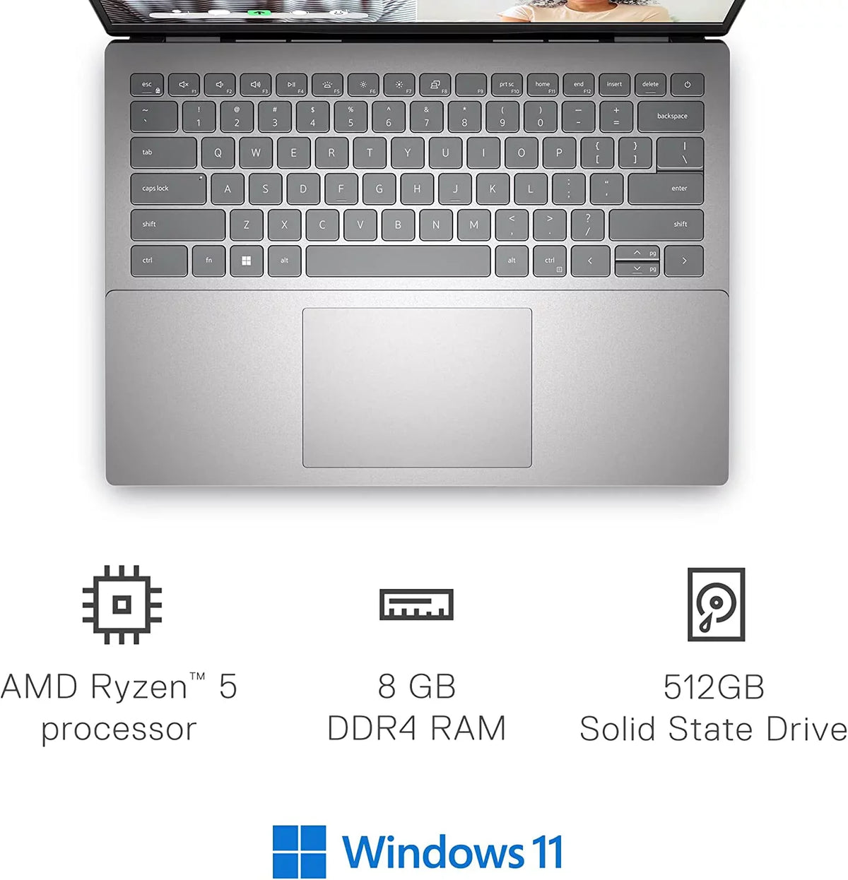 Pre-Owned  INSPIRON 5425 14" FHD TOUCH RYZEN 5 5625U 16GB 512GB SSD - SILVER (Fair)