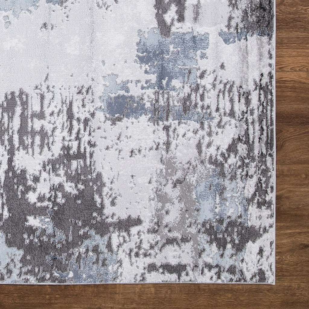 Brighton Pacific Abstract Rectangle Area Rug, Gray. Concord Global Trading 80264 3 x 5 ft