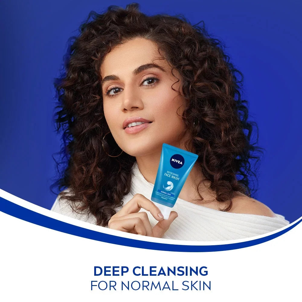 NIVEA Women Refreshing Face Wash, with Vitamin E (150ml)