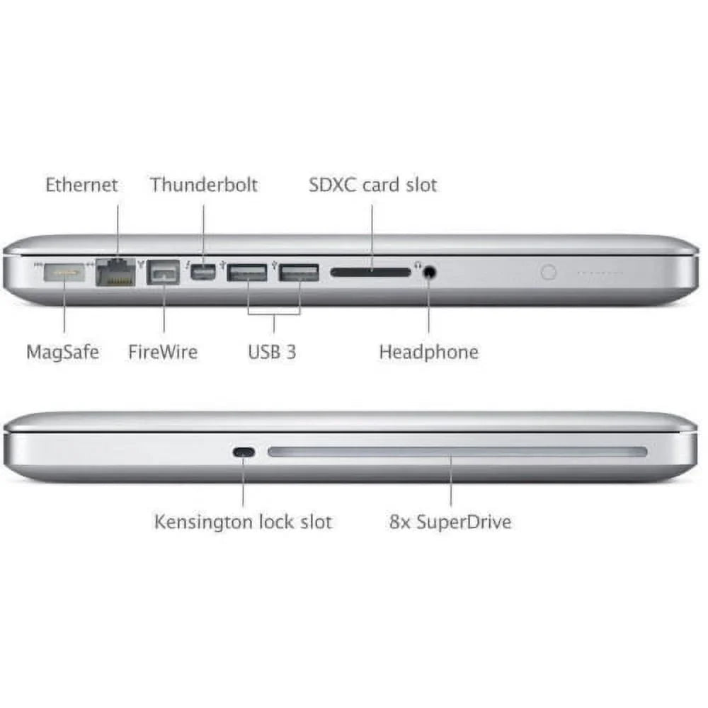 Restored  MacBook Pro Laptop Core i5 2.4GHz 4GB RAM 500GB HD 13" MD313LL/A (2011) (Refurbished)